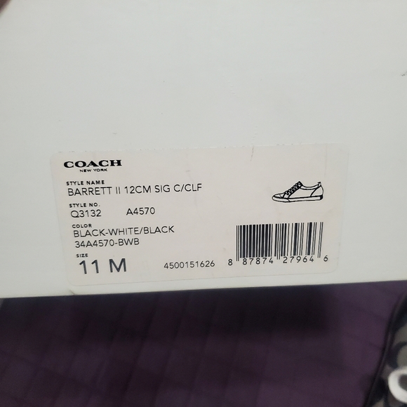 Coach tennis shoes Barrett II size 11 - Picture 2 of 6